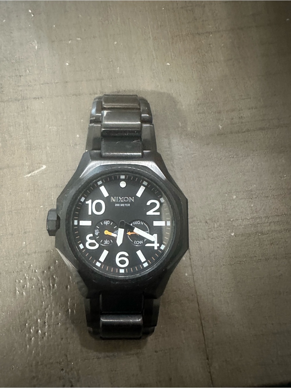 Nixon Black Men's Stainless Steel Watch